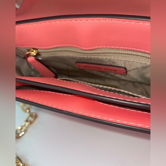 Michael Kors Carmen Medium Convertible Shoulder Bag Grapefruit - Picture 9 of 14